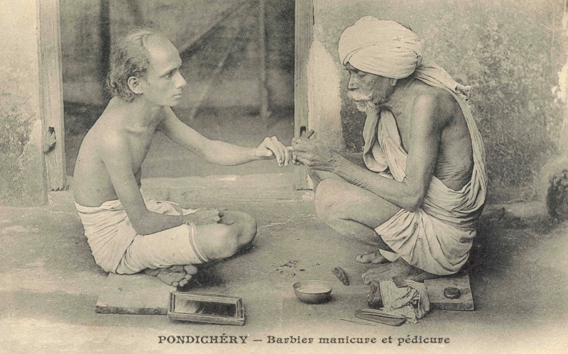 15-06 - Pondichery - barbier manucure et pedicure